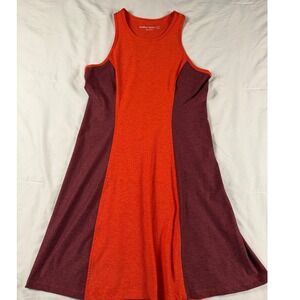 Outdoor Voices Colorblock Athletic Dress Orange Burgundy Large Athlesiure Resort